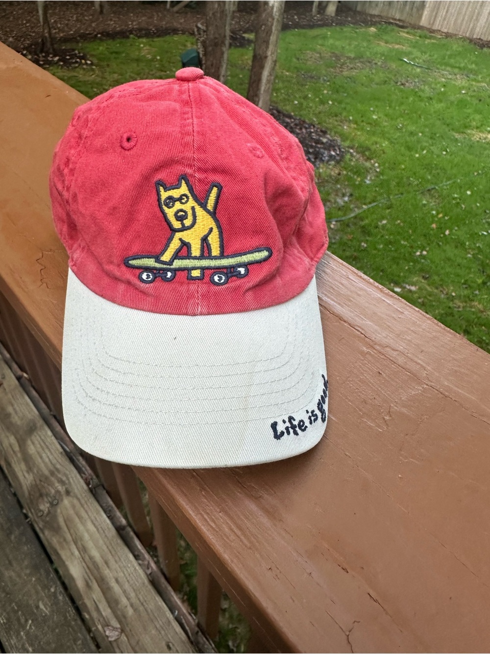 Life is Good cotton dog baseball hat